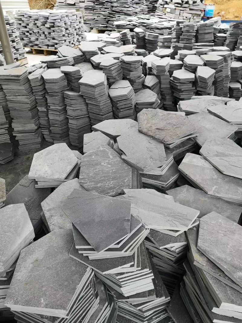Meshed flagstone paver