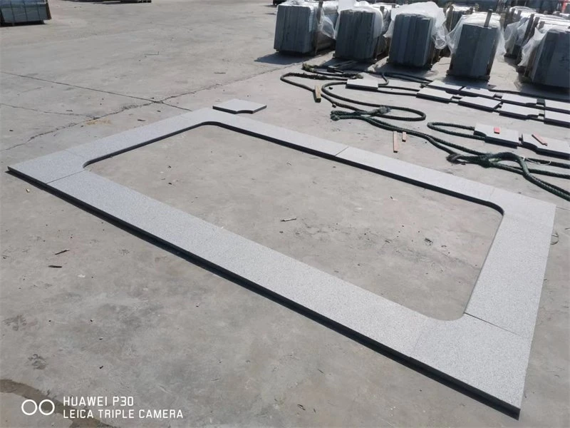 granite pavers around pool