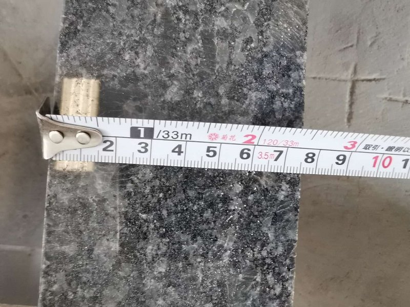 steel grey granite leathered
