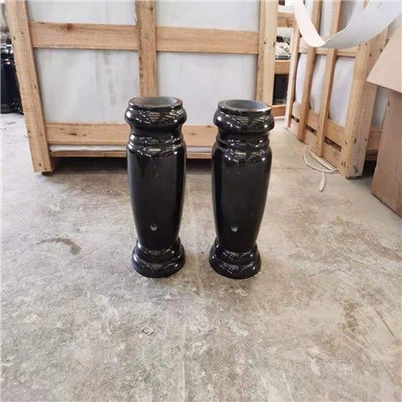 Black Granite Flower Vase