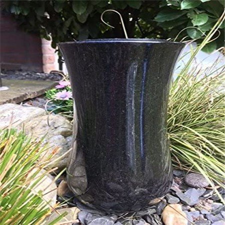 Black Granite Memorial Vase