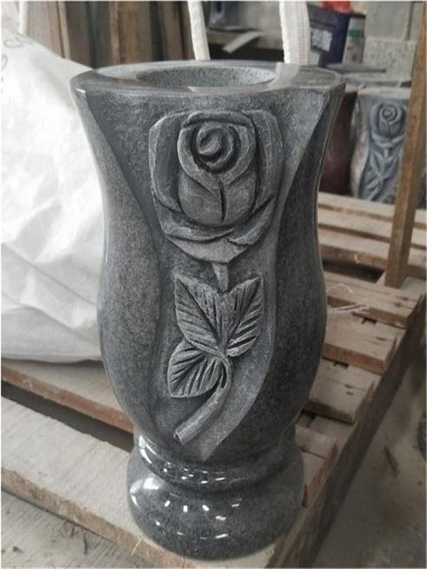 granite flower vase