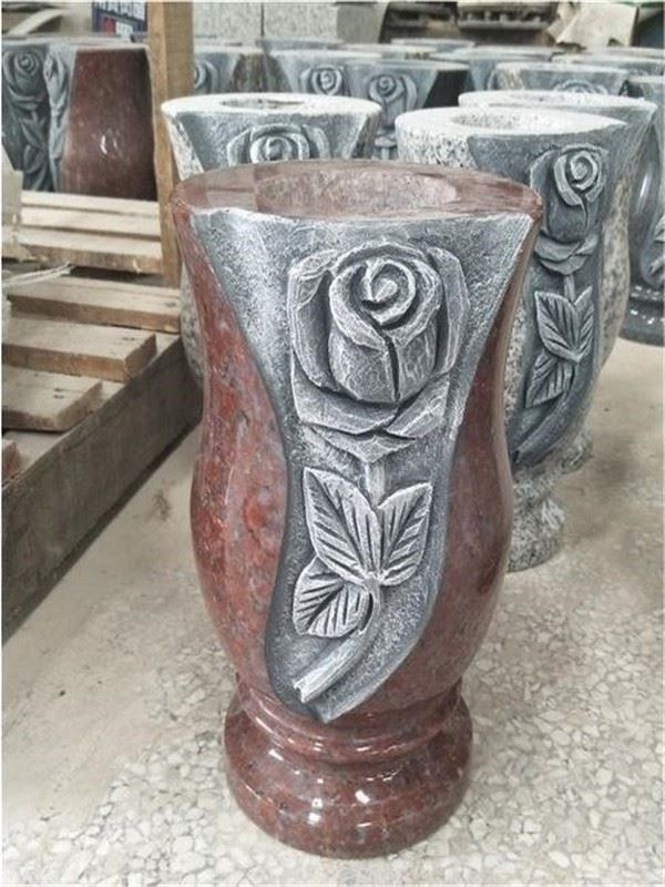funeral vases granite