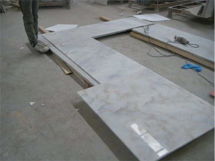 white marble countertops