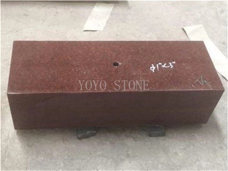red granite headstone