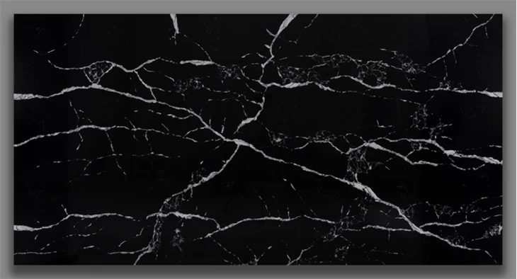 black with white vein quartz
