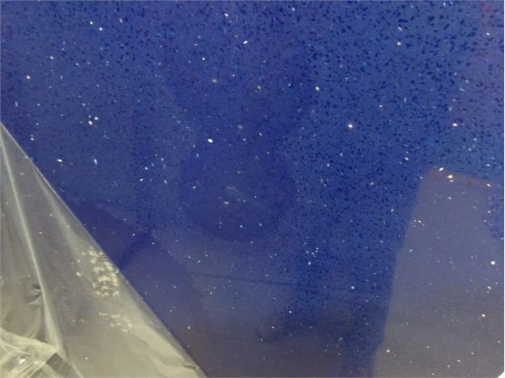 blue artificial quartz