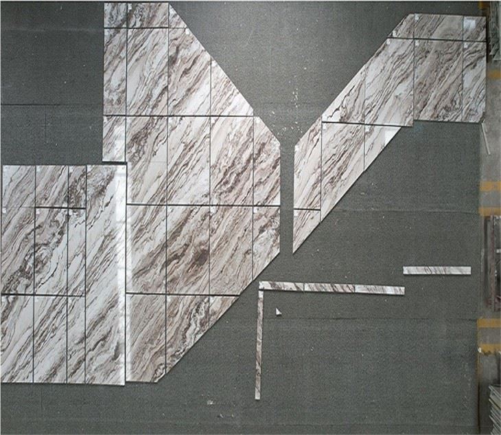 white marble with brown veins