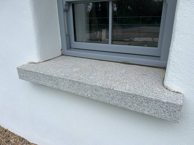 G603 Grey Granite Windowsill scene