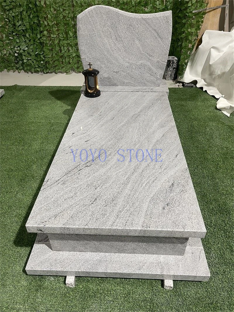 white granite tombstone