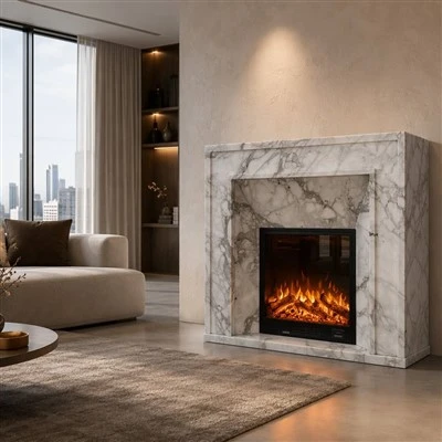 Calacatta marmorist kamin
